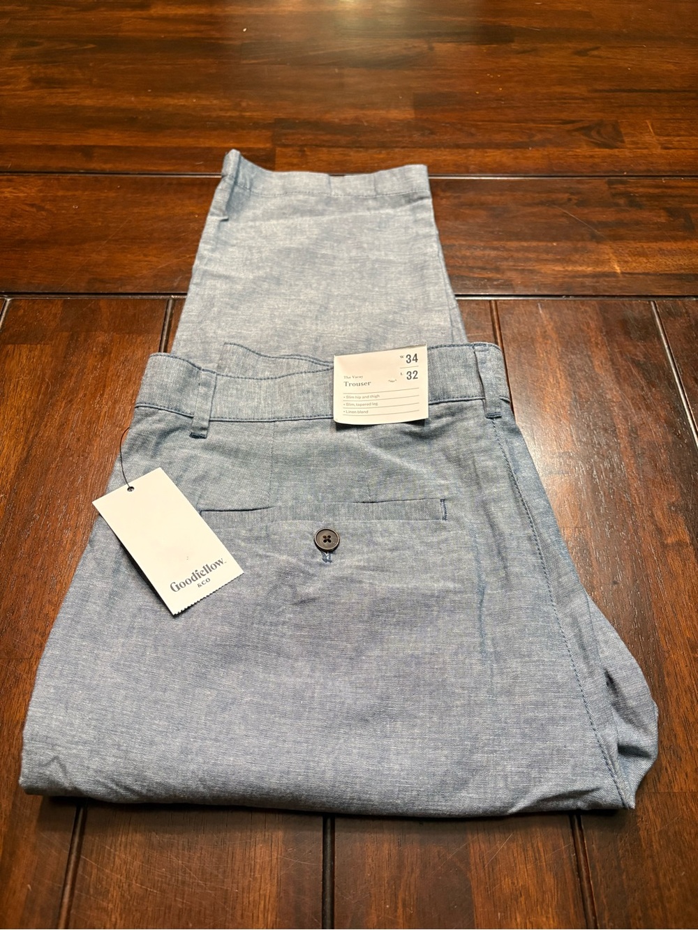 Men’s Goodfellow linen blend dress pants, Size 34x32